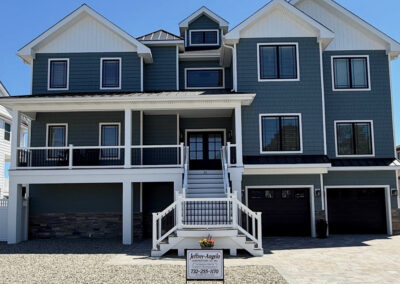 Exterior Rear of Custom Waterfront Home built in Ocean County, NJ