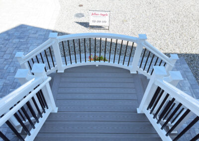 Exterior Staircase of a Custom Waterfront Home in Ocean County, NJ