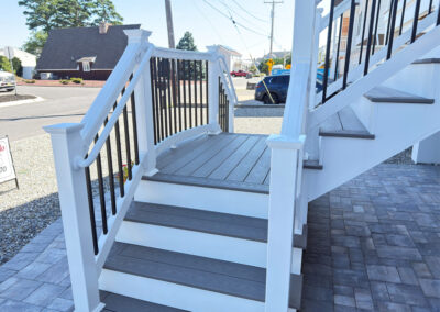 Exterior Staircase of a Custom Waterfront Home in Ocean County, NJ